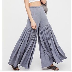 Free People Beach Ruffle Pants Small
